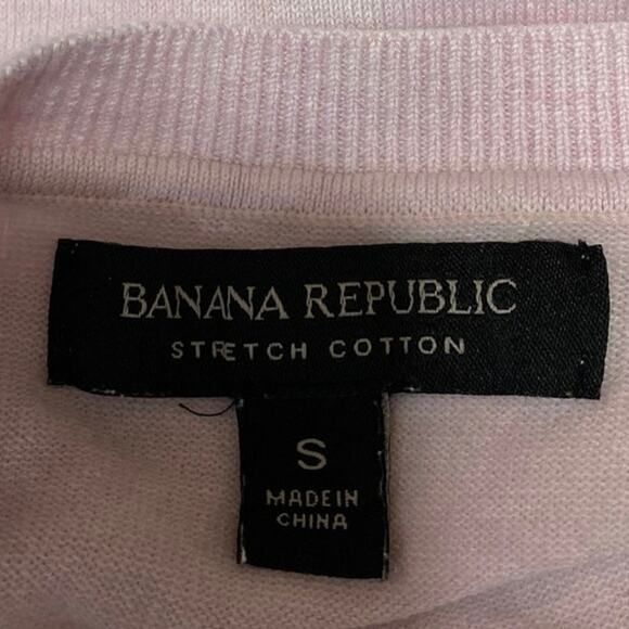 Banana Republic Pink Long Sleeve Button Down Stretch Cardigan Sweater Top Size S - Picture 3 of 3